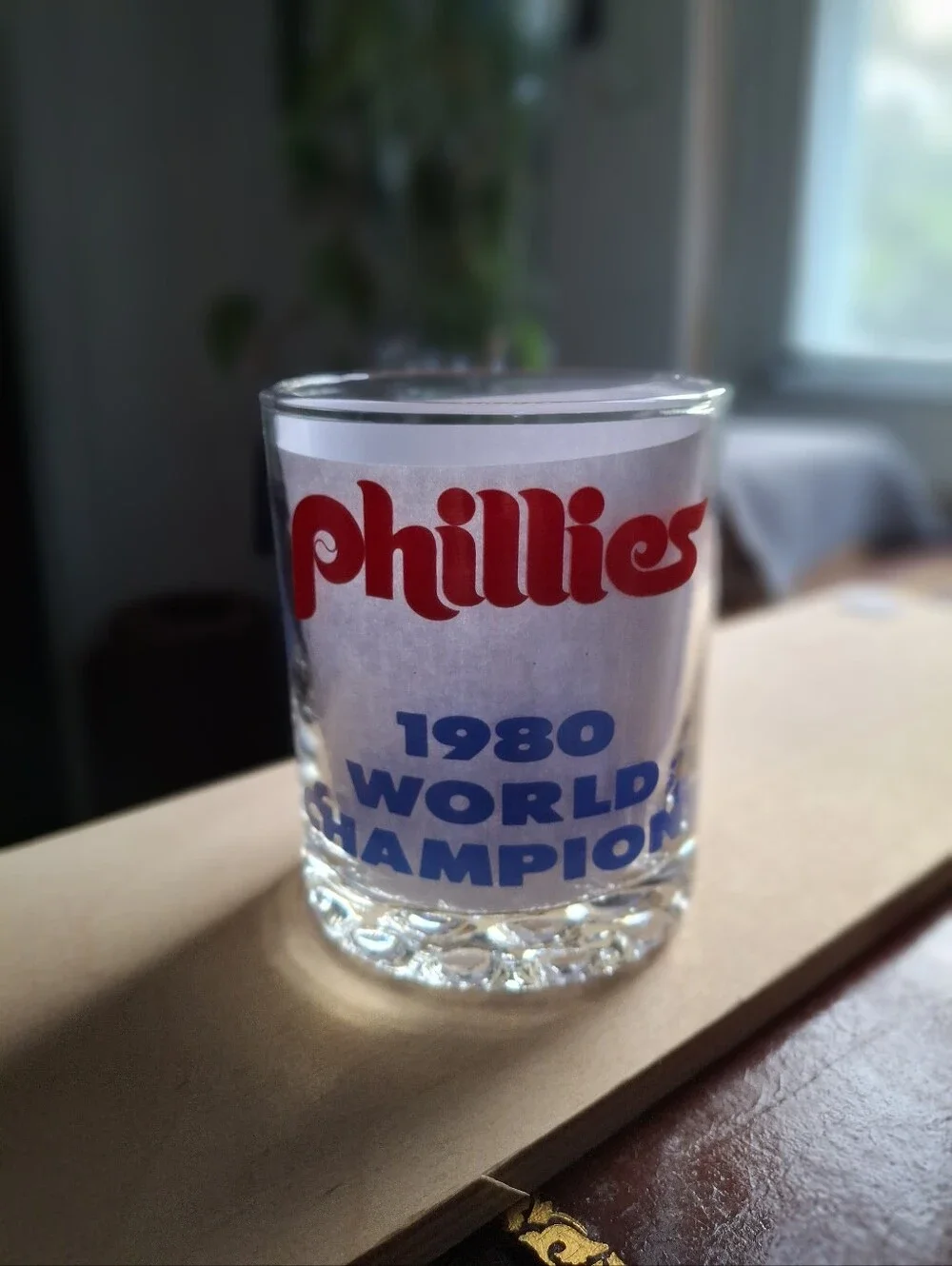 Philadelphia Phillies 1980 World Champion Collectible Rocks Glass